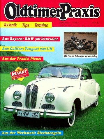 Deckblatt Oldtimer Praxis (09/1992)